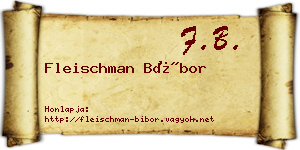 Fleischman Bíbor névjegykártya